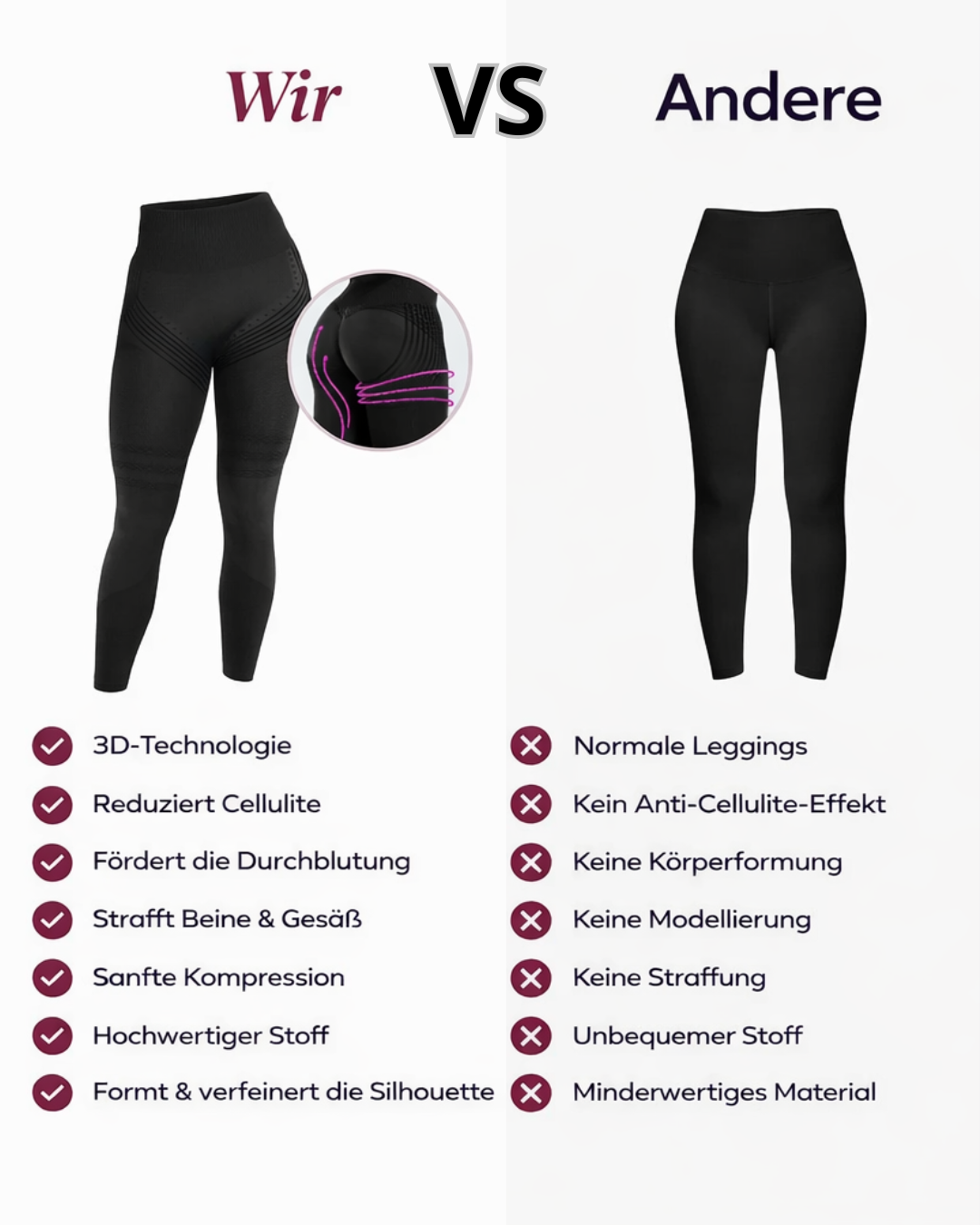 3D COMPRESSION™ | Thermo Shapewear Leggings